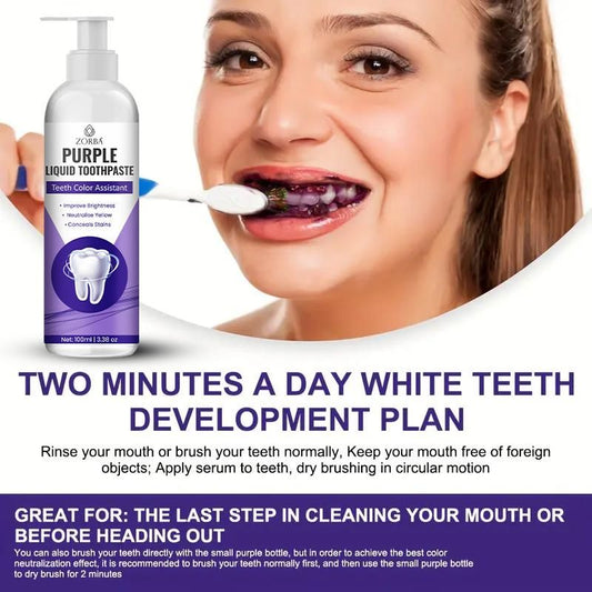 ZORBA Purple Liquid Toothpaste 200ml Pack of 2